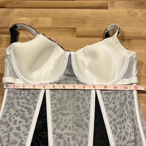 FREDERIKS CORSET Animal print blk lacy inserts women - Picture 11 of 11